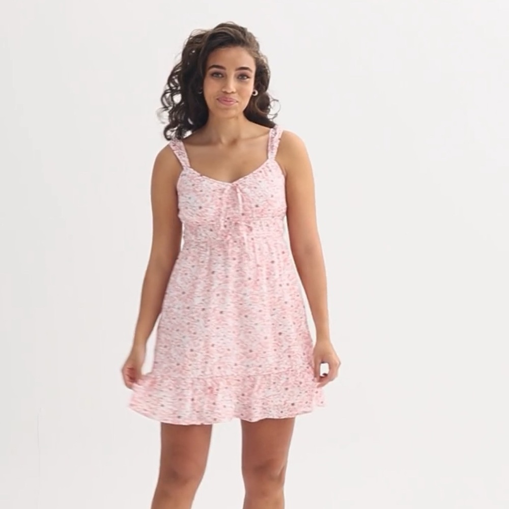 New So Junior’s Pink Floral Sundress